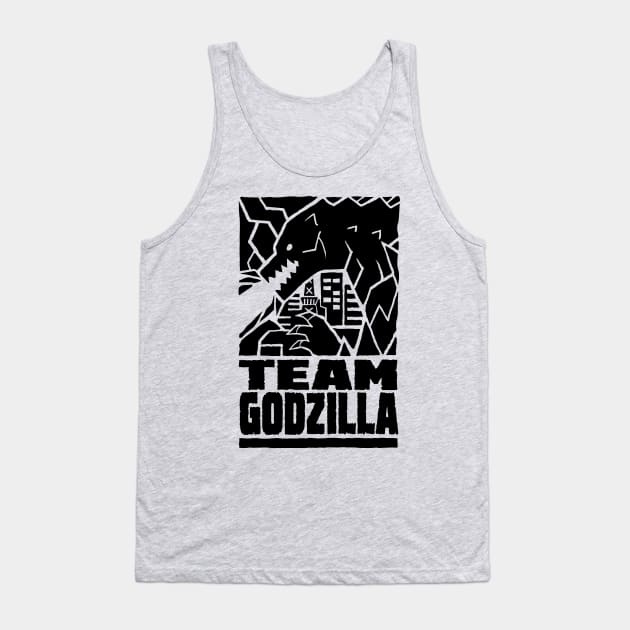 Godzilla vs King Kong - TEAM GODZILLA Tank Top by grandpabats